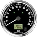 4" Freedom CAN-BUS Speedometer Gauge 260 km/h Metric (w/turn signal and high beam) 4" Freedom CAN-BUS Speedometer Gauge 260 km/h Metric (w/turn signal and high beam)