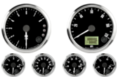 3-3/8" Freedom CAN-BUS Speedometer 120mph
3-3/8" Freedom CAN-BUS Tachometer 8K RPM Shift-light
2-1/16" Fuel Level Gauge (programmable) (w/ warning)
2-1/16" Freedom CAN-BUS Water Temp Gauge 120-260F (w/ warning)
2-1/16" Freedom CAN-BUS Oil Pressure Gauge 0-100psi (w/ warning) (For GM vehicles only)
2-1/16" Freedom CAN-BUS Volt Gauge 0-18V (w/ warning)
3-3/8" Freedom CAN-BUS Speedometer 120mph
3-3/8" Freedom CAN-BUS Tachometer 8K RPM Shift-light
2-1/16" Fuel Level Gauge (programmable) (w/ warning)
2-1/16" Freedom CAN-BUS Water Temp Gauge 120-260F (w/ warning)
2-1/16" Freedom CAN-BUS Oil Pressure Gauge 0-100psi (w/ warning) (For GM vehicles only)
2-1/16" Freedom CAN-BUS Volt Gauge 0-18V (w/ warning)