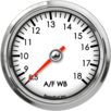 2-5/8" Air/Fuel Gauge Wide Band 8.5-18 (FOR AEM)