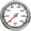 2-5/8" EGT Temp Gauge 200-1600F