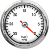 2-5/8" Vacuum Gauge 30-0in/hg