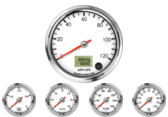 4" GPS Speedometer Gauge 120mph
2-1/16" Oil Pressure Gauge 0-100psi
2-1/16" Water Temp Gauge 120-260F
2-1/16" Fuel Level Gauge (programmable)
2-1/16" Volt Gauge 0-18V
4" GPS Speedometer Gauge 120mph
2-1/16" Oil Pressure Gauge 0-100psi
2-1/16" Water Temp Gauge 120-260F
2-1/16" Fuel Level Gauge (programmable)
2-1/16" Volt Gauge 0-18V