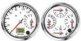 4" Dual Gauge - 120mph GPS Speedometer / 8K Tachometer (w/ turn signal and high beam)
4" Quad Gauge - Water Temp, Volts, Oil psi, Fuel Level
4" Dual Gauge - 120mph GPS Speedometer / 8K Tachometer (w/ turn signal and high beam)
4" Quad Gauge - Water Temp, Volts, Oil psi, Fuel Level