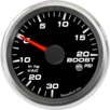 2-5/8" Boost/Vac Gauge 30inhg-0-20psi (w/ warning)
