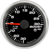 2-5/8" Boost/Vac Gauge 30inhg-0-30psi (w/ warning)