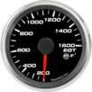 2-5/8" EGT Temp Gauge 200-1600F (w/ warning) (Type K thermocouple-108 inches long)