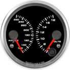 3-3/8" Dual Gauge - Water Temp, Volts