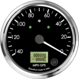 4" GPS Speedometer 140mph (Counter Clockwise with turn signals and high beam) 4" GPS Speedometer 140mph (Counter Clockwise with turn signals and high beam)