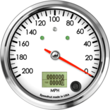 4" Speedometer 200mph programmable (Counter Clockwise with turn signals and high beams) 4" Speedometer 200mph programmable (Counter Clockwise with turn signals and high beams)