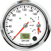 4-1/2" Dual Gauge - 160mph GPS Speedometer / Fuel Level (w/ turn signal and high beam) 4-1/2" Dual Gauge - 160mph GPS Speedometer / Fuel Level (w/ turn signal and high beam)