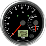 4" Dual Gauge - 8K Tachometer / 260km/h Metric GPS Speedometer (w/ turn signal and high beam) 4" Dual Gauge - 8K Tachometer / 260km/h Metric GPS Speedometer (w/ turn signal and high beam)
