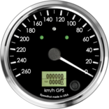 4" GPS Speedometer 260km/h Metric (Counter Clockwise with turn signals and high beam) 4" GPS Speedometer 260km/h Metric (Counter Clockwise with turn signals and high beam)